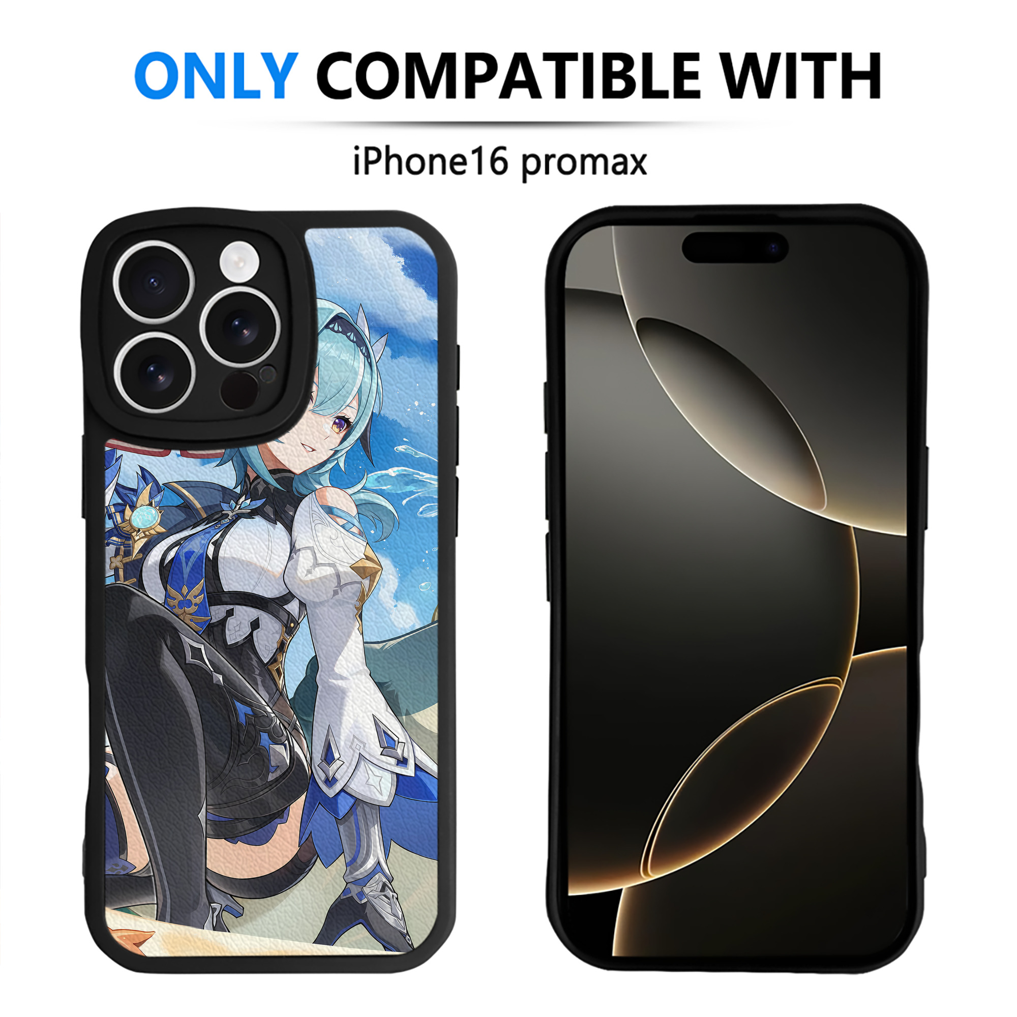 げんし神 genshin 【iPhone 16シリーズ対応】シリコンスマホケース（レザー調） 材質：シリコン